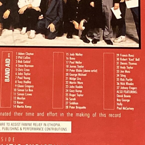 1984 Band Aid Do They Know It's Christmas 12 Inch Vinyl Record Single - Picture 4 of 9